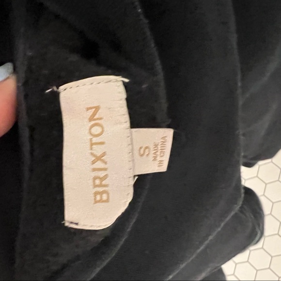 black and white striped sweatshirt S - Picture 2 of 2